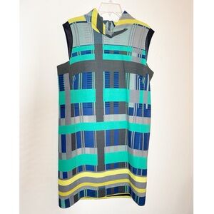 Lafayette 148 New York Sheath Cowl Neck Dress.